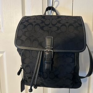 Black Coach Backpack
